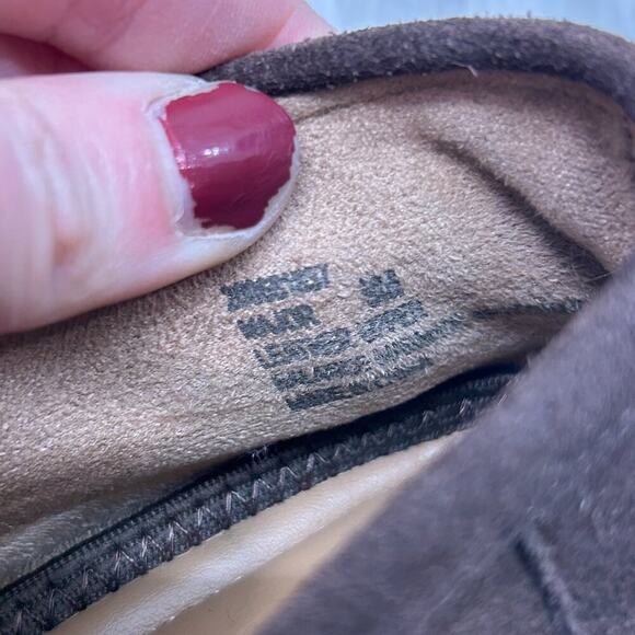 Kelly & Katie Brown Gold Chain Buckle Chunky Platform Leather Loafers 9 - Picture 11 of 11